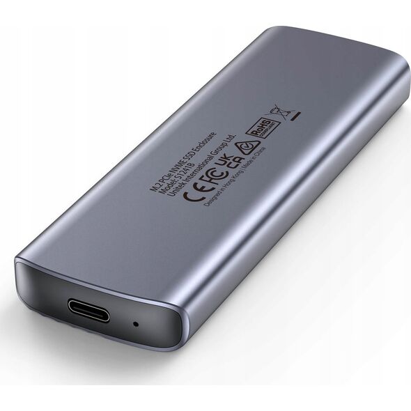 Kieszeń Unitek Unitek Obudowa dysku M.2 PCIe NVMe, USB-C 10Gbps, aluminium
