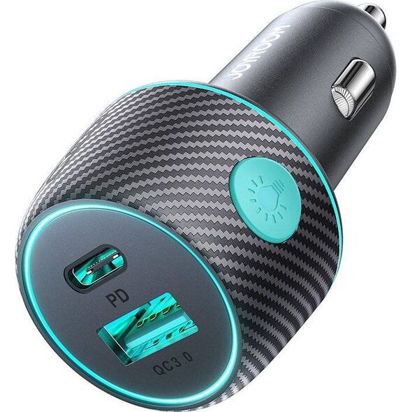 Ładowarka Joyroom Ładowarka samochodowa Joyroom JR-CCN01 USB-C + USB-A 60W czarna