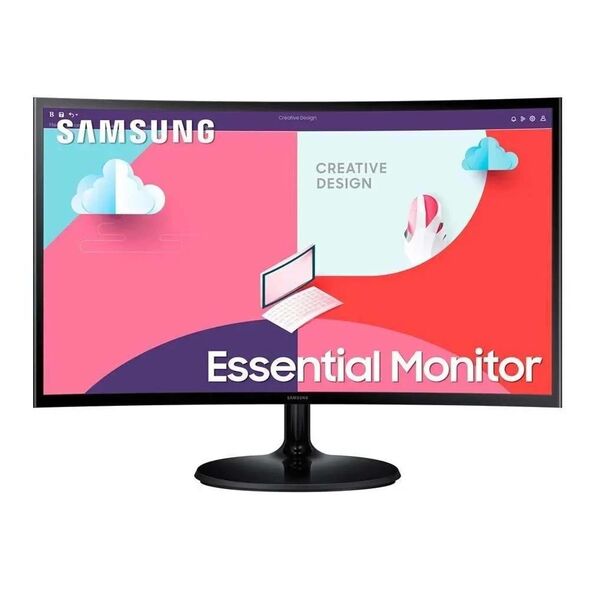 SAMSUNG LS24D364GAUXEN Curved Essential Monitor 24'' (SAMLS24D364GAUXEN) έως 12 άτοκες Δόσεις