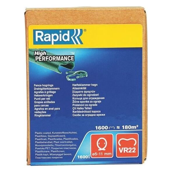 Rapid Zszywki RAPID 1600 VR22 zielone