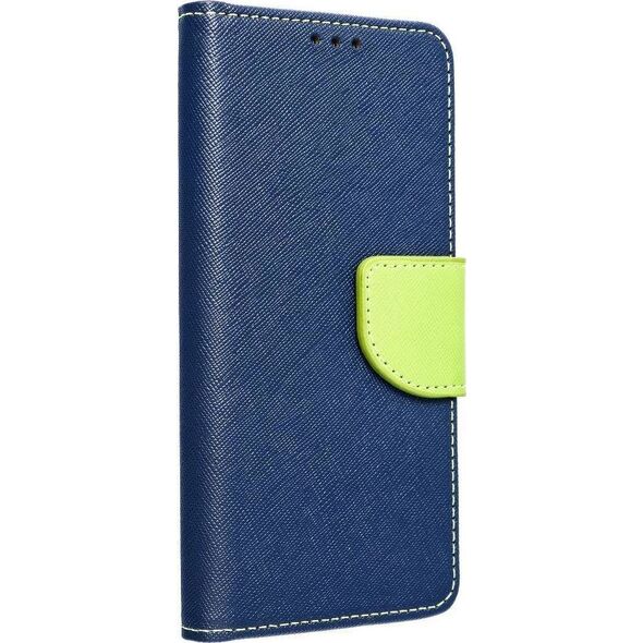Kabura Fancy Book do SAMSUNG S20 FE / S20 FE 5G granatowy / limonka