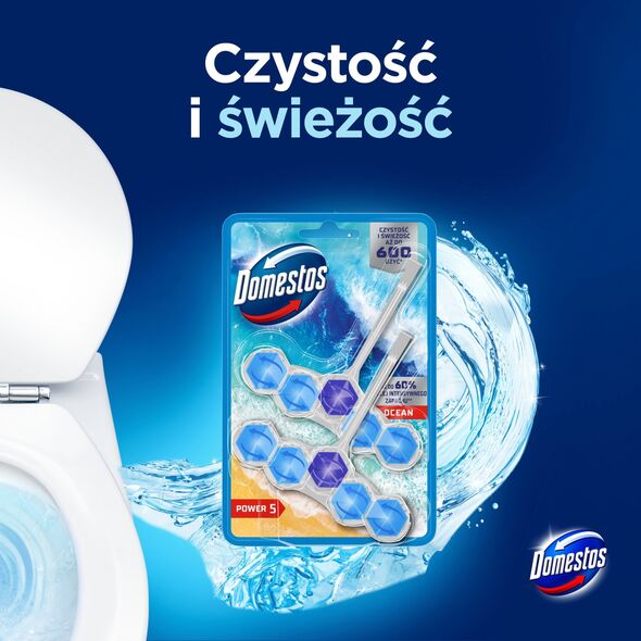Zawieszka do WC Domestos Power 5 50g Ocean (2)