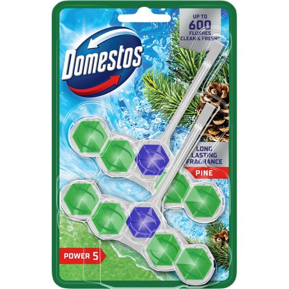 Zawieszka do WC Domestos Power 5 50g Pine (2)