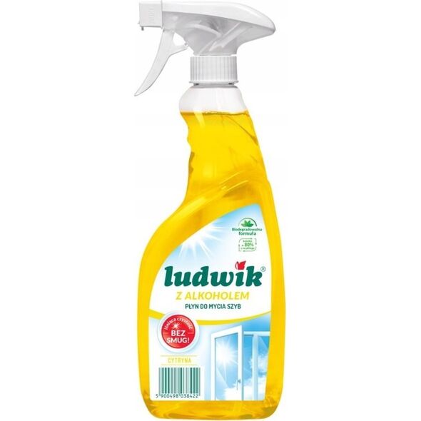 Ludwik Płyn do mycia szyb i glazury Ludwik cytrynowy 0,6l
