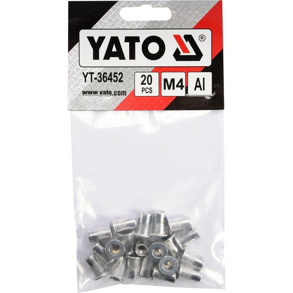 Yato Nitonakrętki aluminiowe M4 20szt. (YT-36452)
