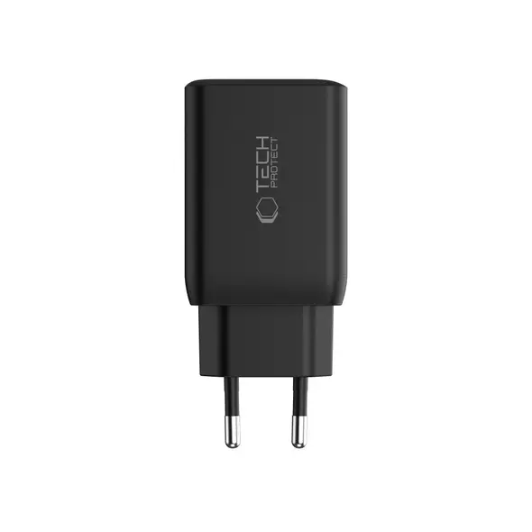 Tech-Protect NC45W-GAN 2xUSB-C Network Charger PD45W Black