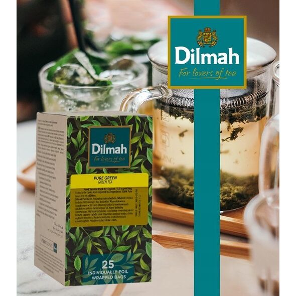 Actis HERBATA DILMAH GREEN TEA 25 SZT