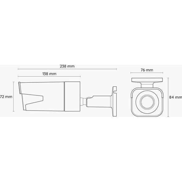 Kamera IP Reolink Reolink | 4K Smart PoE Camera with Spotlight and Color Night Vision | P430 | Bullet | 8 MP | 2.7-13.5mm | IP67 | H.265 | Micro SD, Max. 256 GB