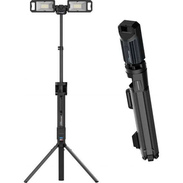 Scangrip Akumulatorowa lampa budowlana 5000 lm ze zintegrowanym statywem TOWER 5 CONNECT 03.6105C