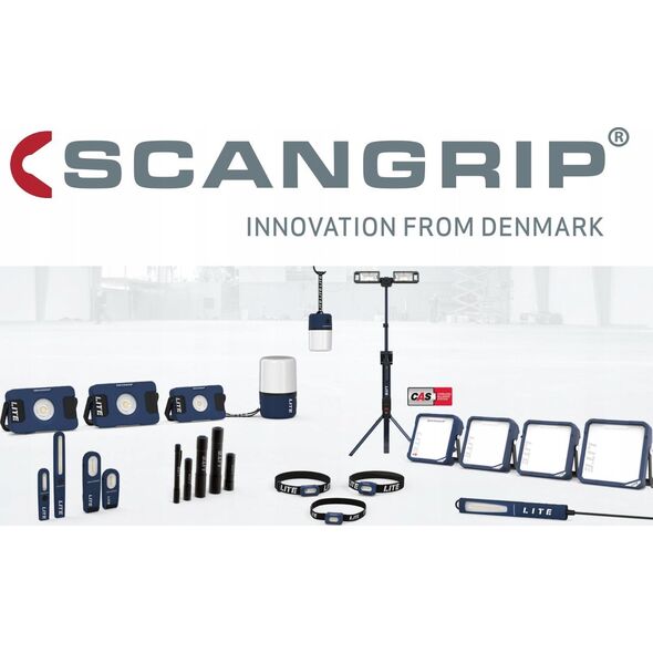 Scangrip Akumulatorowa lampa budowlana 5000 lm ze zintegrowanym statywem TOWER 5 CONNECT 03.6105C