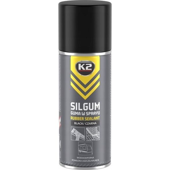 K2 K2 RUBBER COATING SPRAY SILGUM μαύρο 400 ML 14048001 5906534021205
