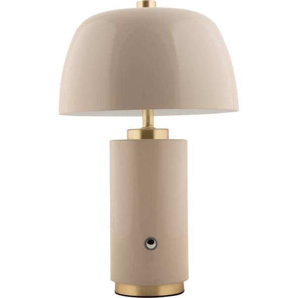 Lampa stołowa Leitmotiv Lampa stołowa grzybek FREYA, bezprzewodowa, Ø 18 cm