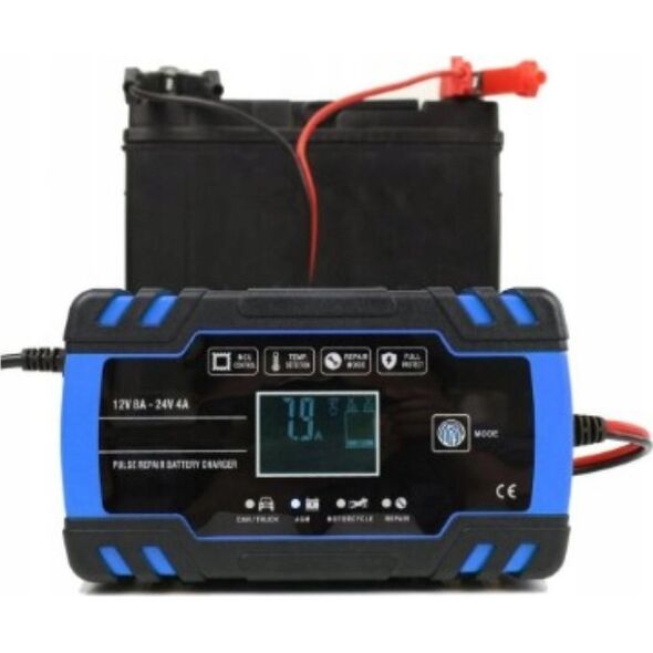 ExtraLink EXTRALINK AUTOMATYCZNY PROSTOWNIK DO AKUMULATORA 12/24V 8A NIEBIESKI