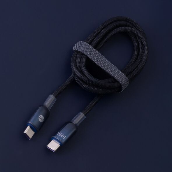 Forever Ombre cable USB-C - USB-C 1,0 m 100W black 5906961902573