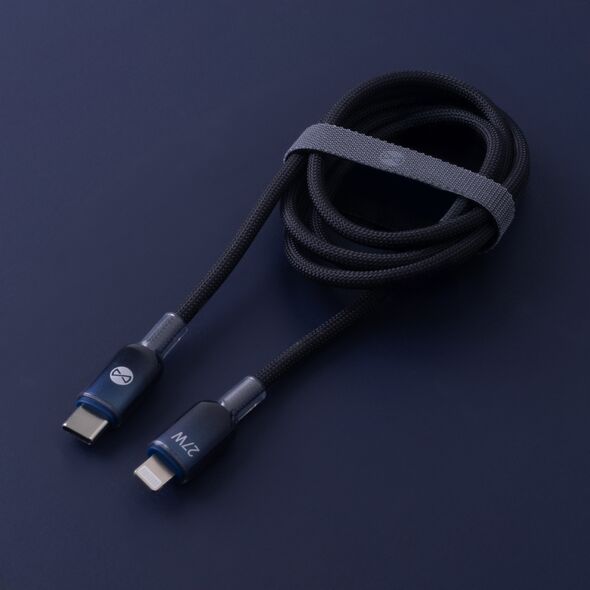 Forever Ombre cable USB-C - Lightning 1,0 m 27W black 5906961905932
