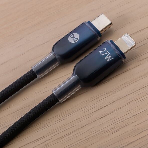 Forever Ombre cable USB-C - Lightning 1,0 m 27W black 5906961905932