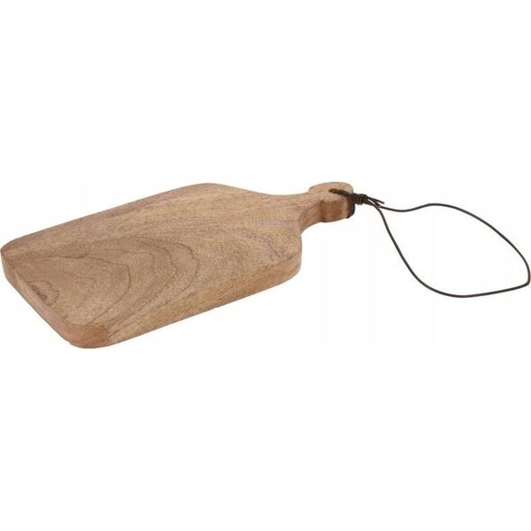 Deska do krojenia Home Styling Collection Deska do krojenia z drewna mango, z uchwytem, 10 x 19,5 x 1,3 cm