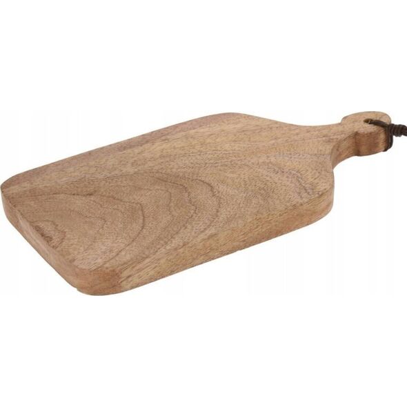 Deska do krojenia Home Styling Collection Deska do krojenia z drewna mango, z uchwytem, 10 x 19,5 x 1,3 cm