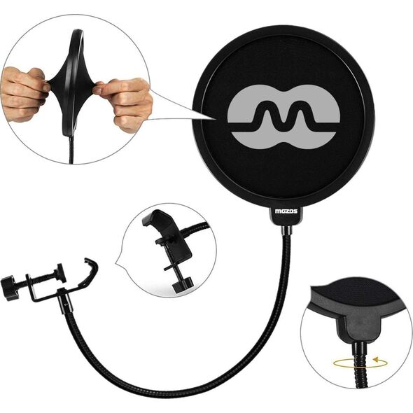 Mozos Mozos MSHIELD Cabin 5P + Pop filtr mikrofonowy PS-1