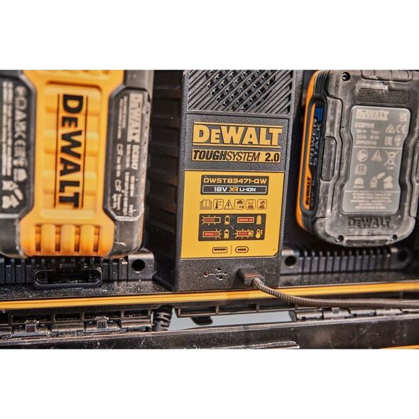 Dewalt skrzynia toughsystem 2.0 ładowarka 2x4a