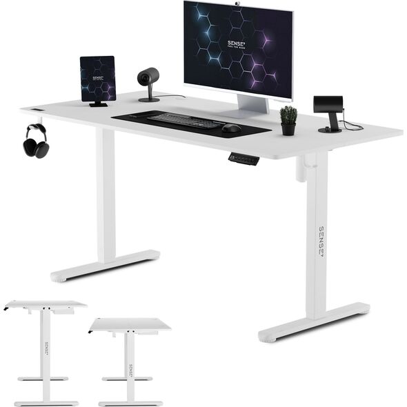 Biurko SENSE7 elektryczne Nojo 140x70 cm White