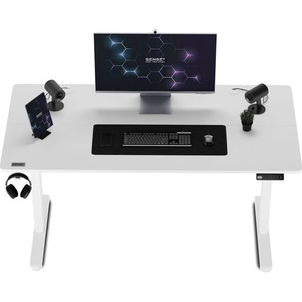 Biurko SENSE7 elektryczne Nojo 140x70 cm White