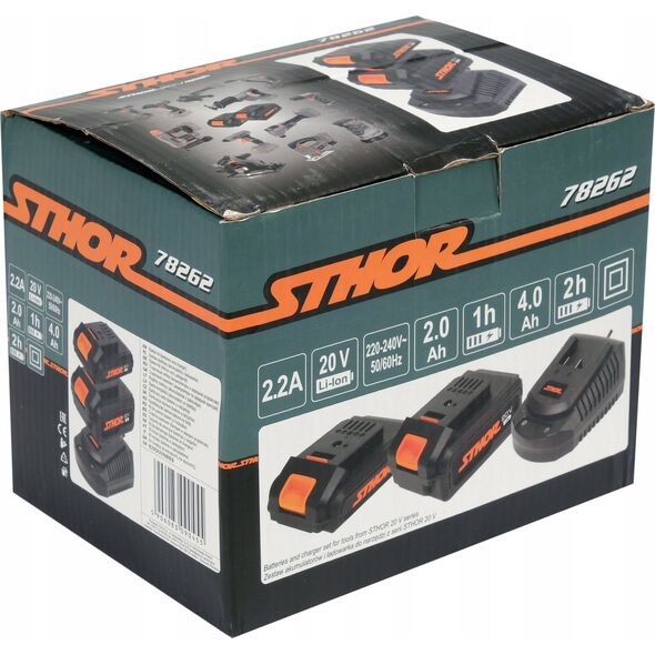 Toya STHOR STARTER KIT 20V 1x2.0Ah + 1x4.0Ah + CHARGER