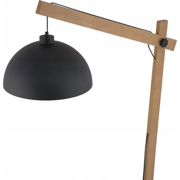 Lampa podłogowa TK Lighting Tk Lighting Oslo 5582 lampa stojąca podłogowa 1x15W E27 czarna/drewniana