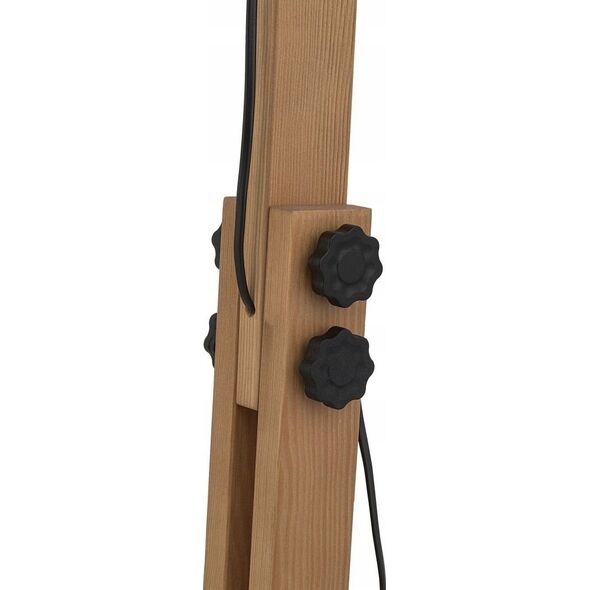 Lampa podłogowa TK Lighting Tk Lighting Oslo 5582 lampa stojąca podłogowa 1x15W E27 czarna/drewniana
