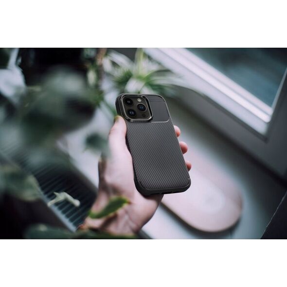OEM Futerał CARBON PREMIUM do IPHONE 16 Plus czarny