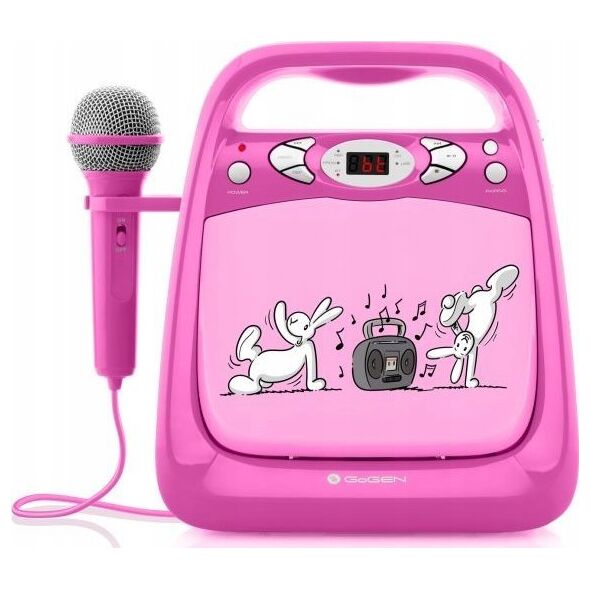 GOGEN BOOMBOX BOBKARAOKEP RÓŻ KRÓLIKI 8590393405404