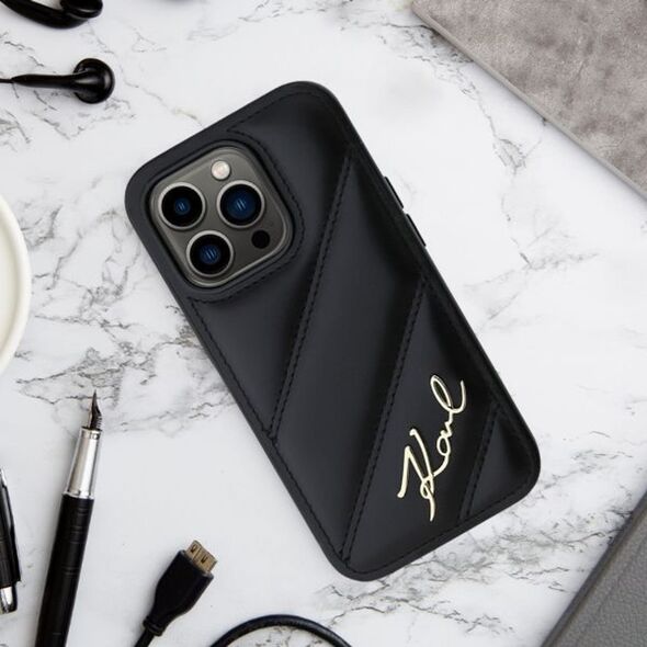Karl Lagerfeld Karl Lagerfeld KLHCP16MPQDSMGK iPhone 16 Plus 6.7" czarny/black hardcase Quilted Signature