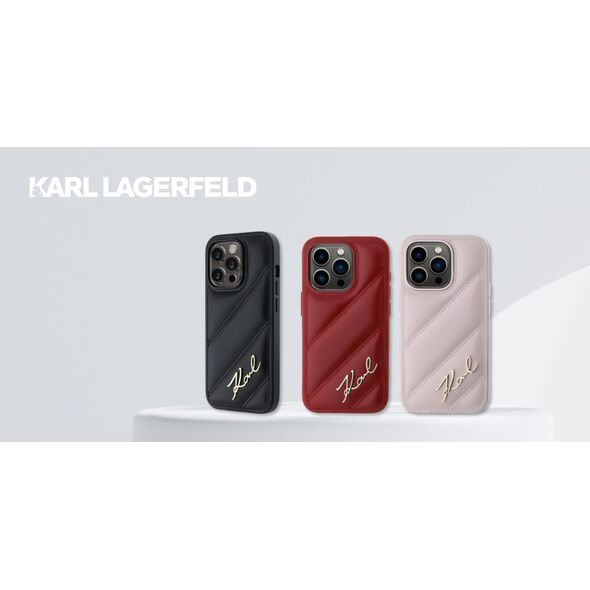 Karl Lagerfeld Karl Lagerfeld KLHCP16MPQDSMGK iPhone 16 Plus 6.7" czarny/black hardcase Quilted Signature