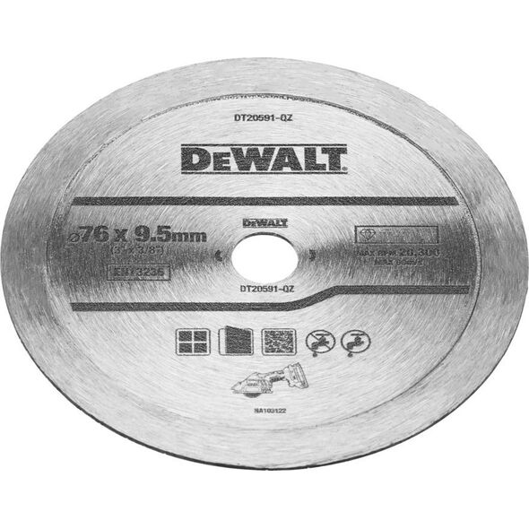 Dewalt tarcza diamentowa 76x9.5