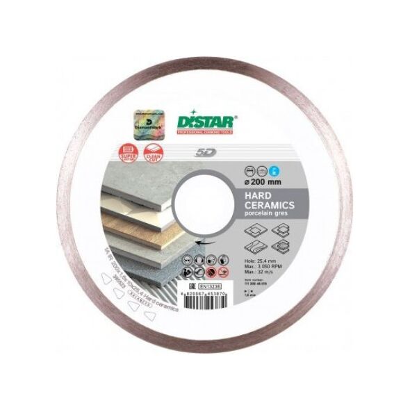 Di-Star TARCZA DIAMENTOWA DISTAR 125 x 1,4 x 10 x 22,23 Hard ceramics