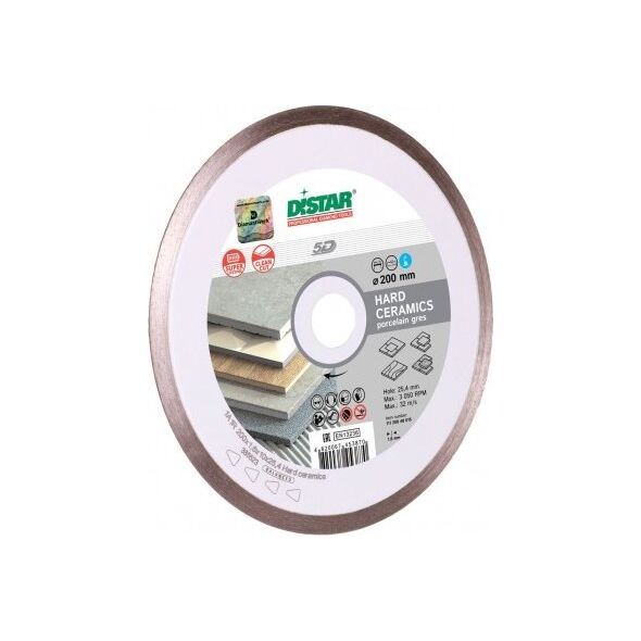 Di-Star TARCZA DIAMENTOWA DISTAR 125 x 1,4 x 10 x 22,23 Hard ceramics
