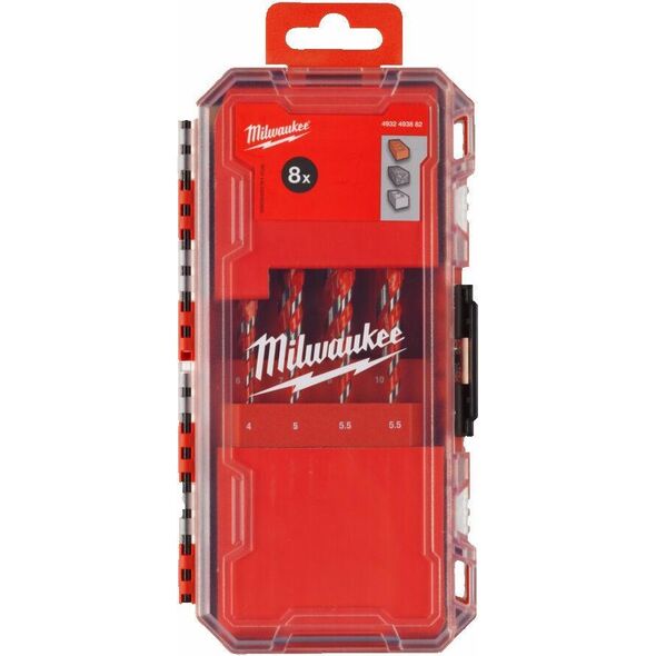 Wiertło Milwaukee MILWAUKEE WIERTŁO DO BETONU TCT KPL.8szt. PREMIUM UK