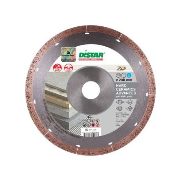 Di-Star TARCZA DIAMENTOWA 1A1R 200x1,3x10x25,4 Hard ceramics Advanced