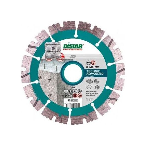 Di-Star Tarcza diamentowa Technic Advanced 1A1RSS/C3-H 125x2.2/1.4x11x22.23-10