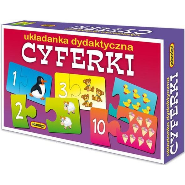 Adamigo Układanka puzzlowa Cyferki (3280)
