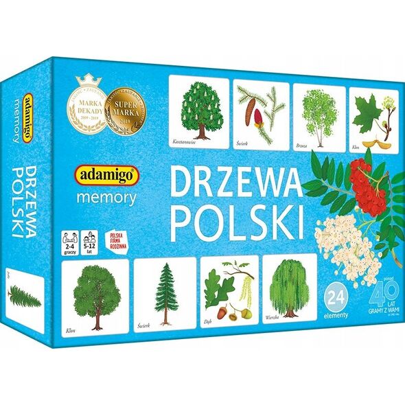 Adamigo Gra Memory - Drzewa Polski