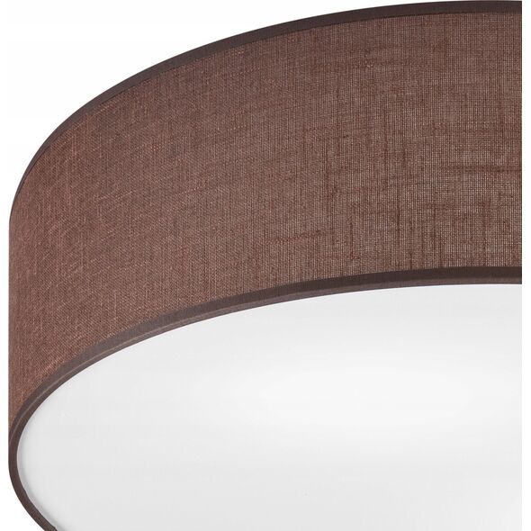 Lampa sufitowa Lamkur Lamkur Vivian 48512 plafon lampa sufitowa koło 2x60W E27 brązowy/biały