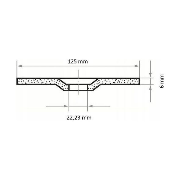 Techniflex LUKAS TARCZA DO SZLIFOWANIA 125mm x 6,0mm A24X-BF** INOX