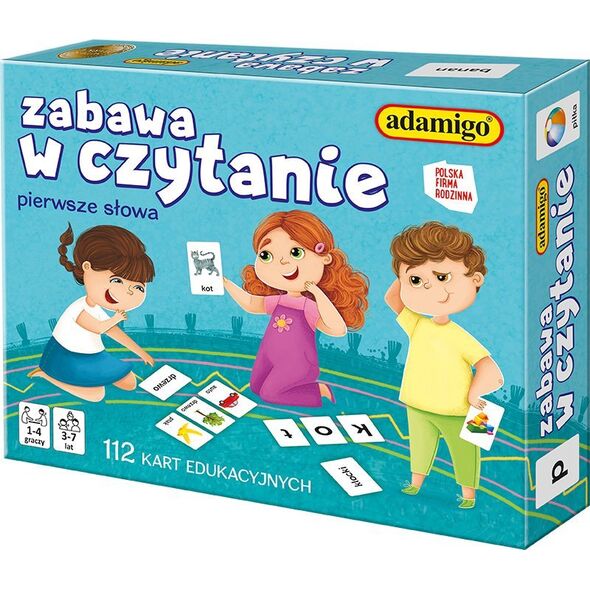 Adamigo Zabawa w czytanie Gra edukacyjna