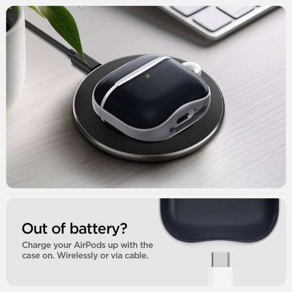 Case APPLE AIRPODS 4 Spigen Classic C2 Graphite 8809971234818
