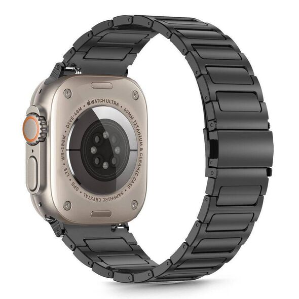 Strap for APPLE WATCH 6 / 7 / 8 / 9 / 10 / SE / ULTRA 1 / 2 (44 / 45 / 46 / 49 MM) Tech-Protect Stainless Classic black 5906302370856