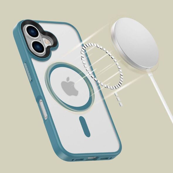 Case IPHONE 16 Tech-Protect Magmat MagSafe Matte Teal 5906302372355