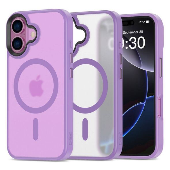 Case IPHONE 16 Tech-Protect Magmat MagSafe Matte Mauve 5906302372379