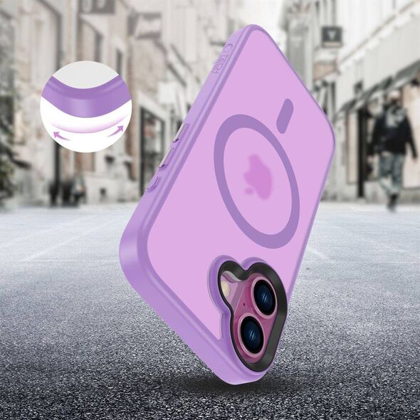Case IPHONE 16 Tech-Protect Magmat MagSafe Matte Mauve 5906302372379