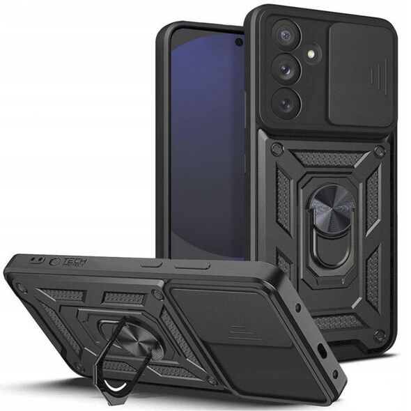 Case SAMSUNG GALAXY S24 FE Tech-Protect Camshield Pro black 5906302371518